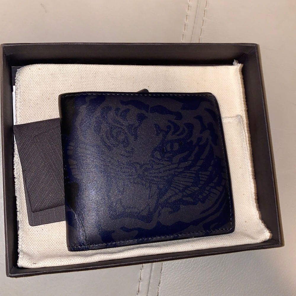Valentino Leather Tiger Wallet Men’s